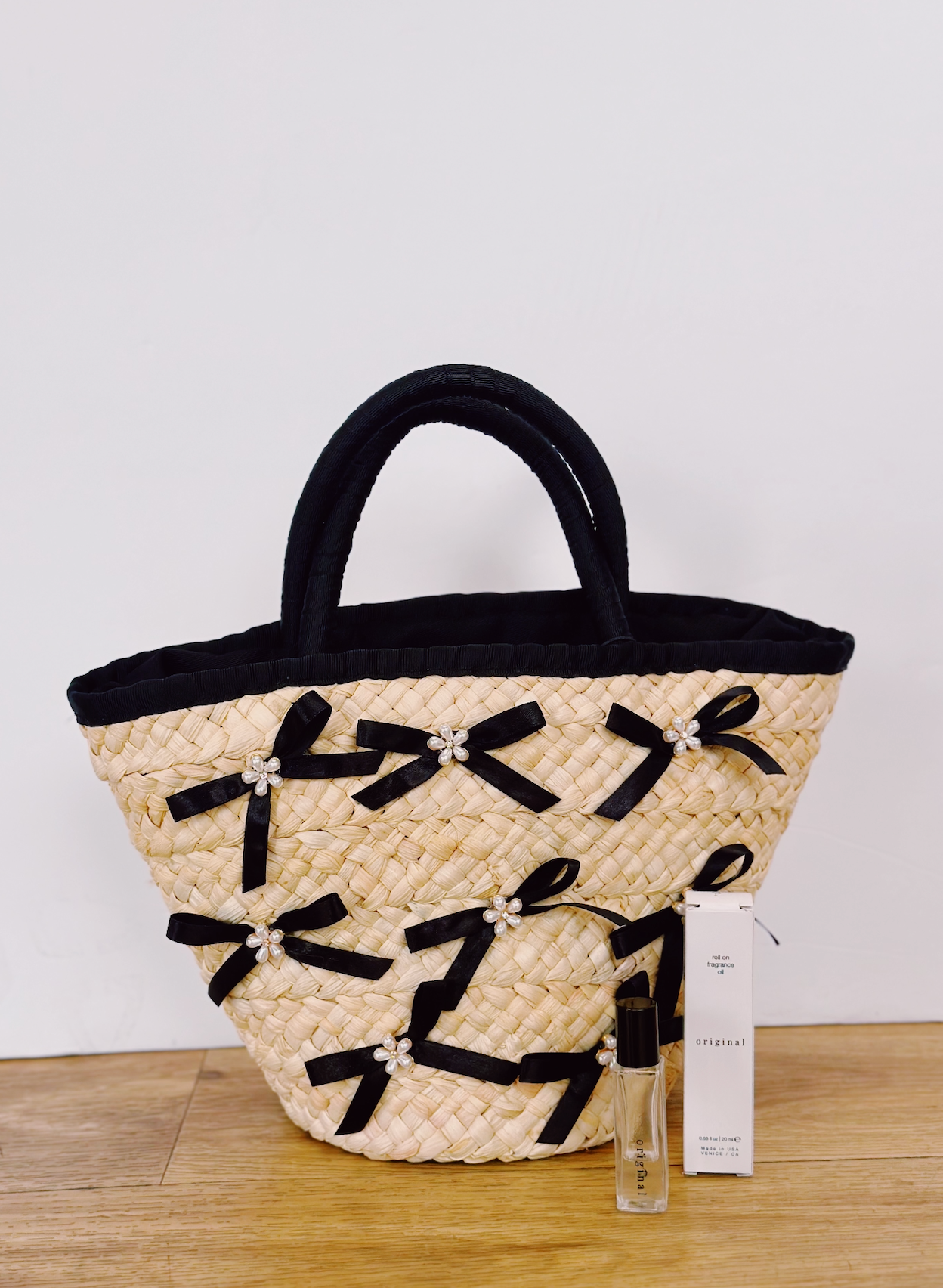 Black Bow Tote Bag