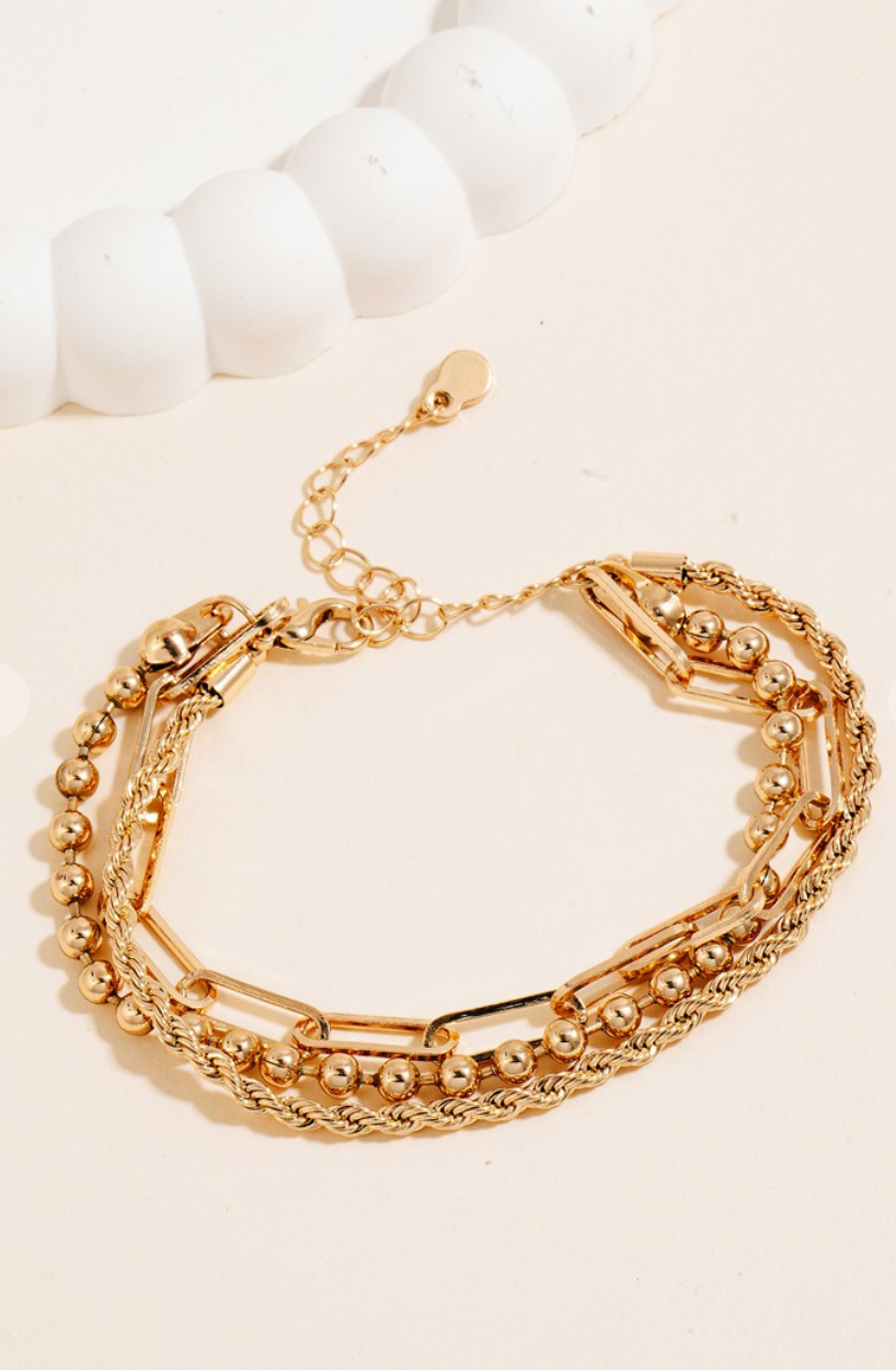 Layered Chains Bracelet