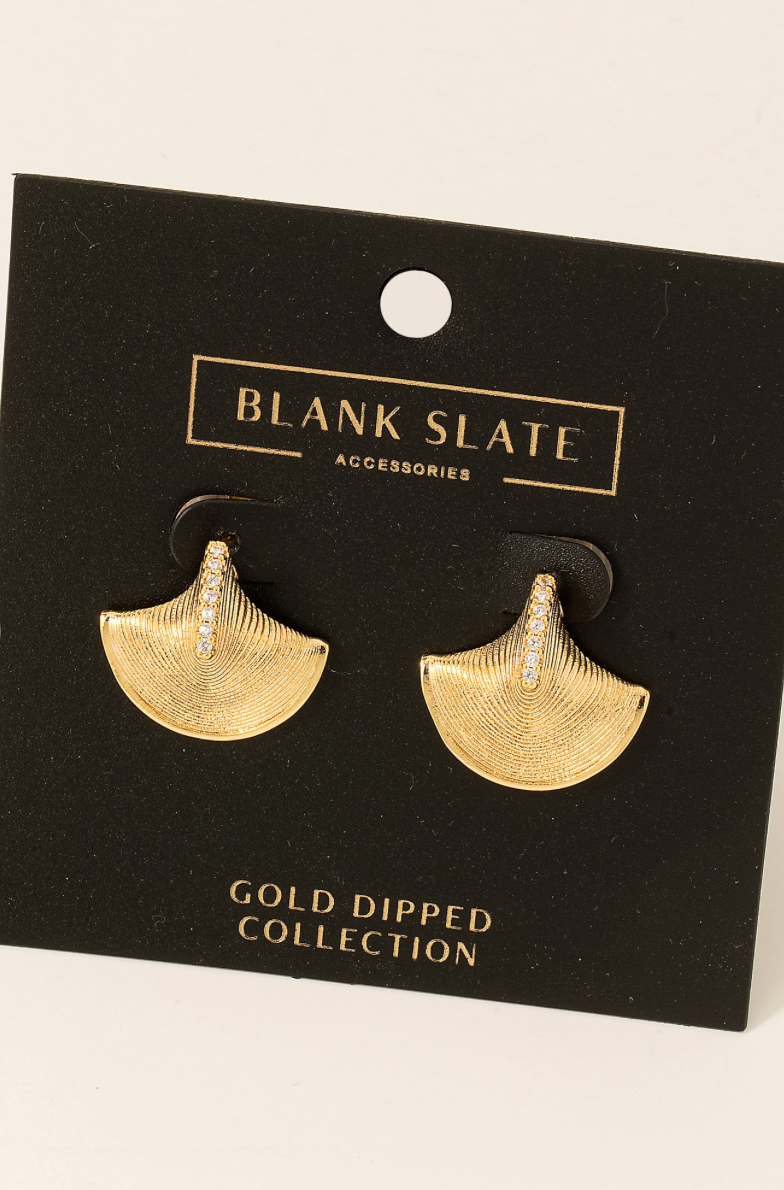 Gold Dipped Tower Studs