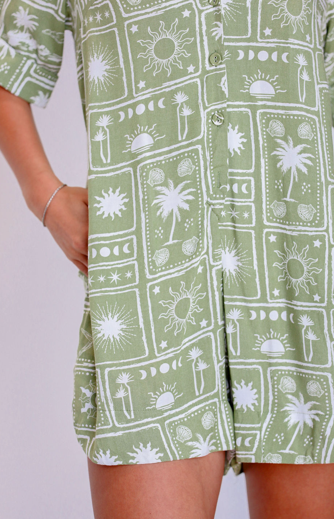 Vacay Vibes Collared Romper