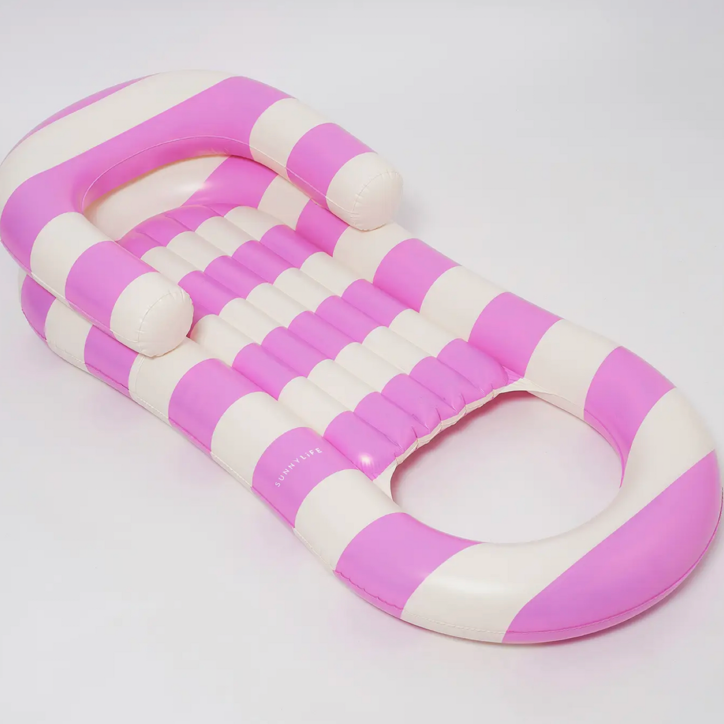 Laze & Lounge Pool Inflatable Magenta Stripe