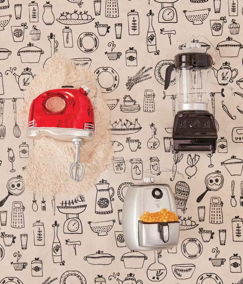 Glass Air Fryer Ornament