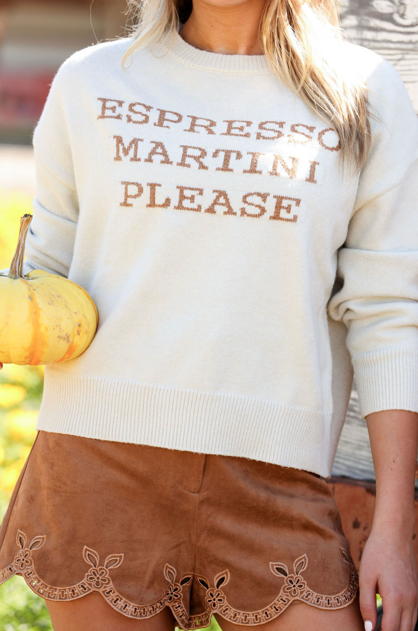 Espresso Martini Please Sweater Top