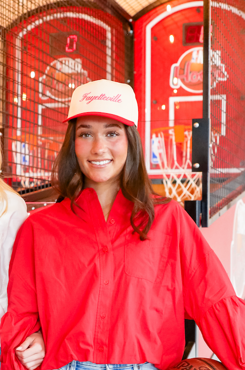 Fayetteville Cursive Vintage Trucker