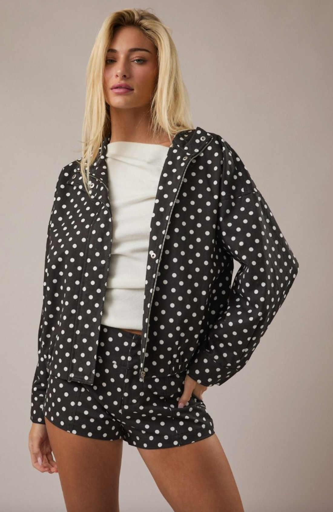 Brynn Polka Dot Jacket - Clothe Boutique