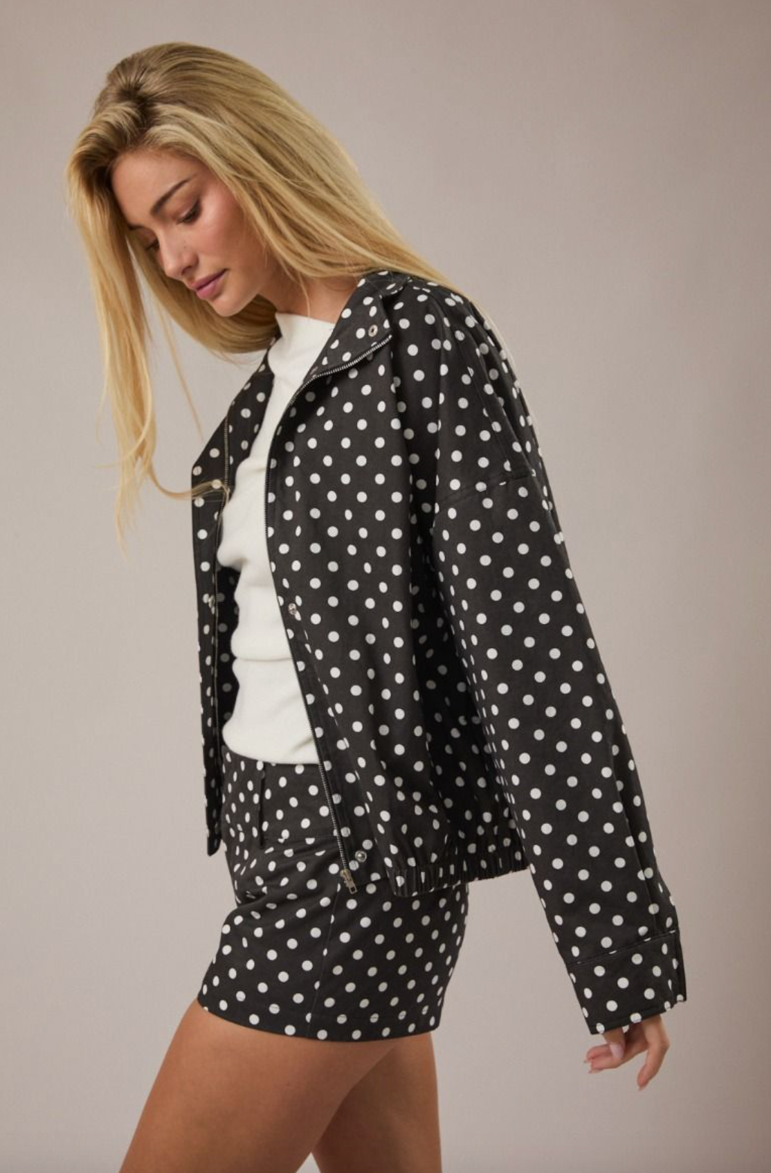 Brynn Polka Dot Jacket - Clothe Boutique