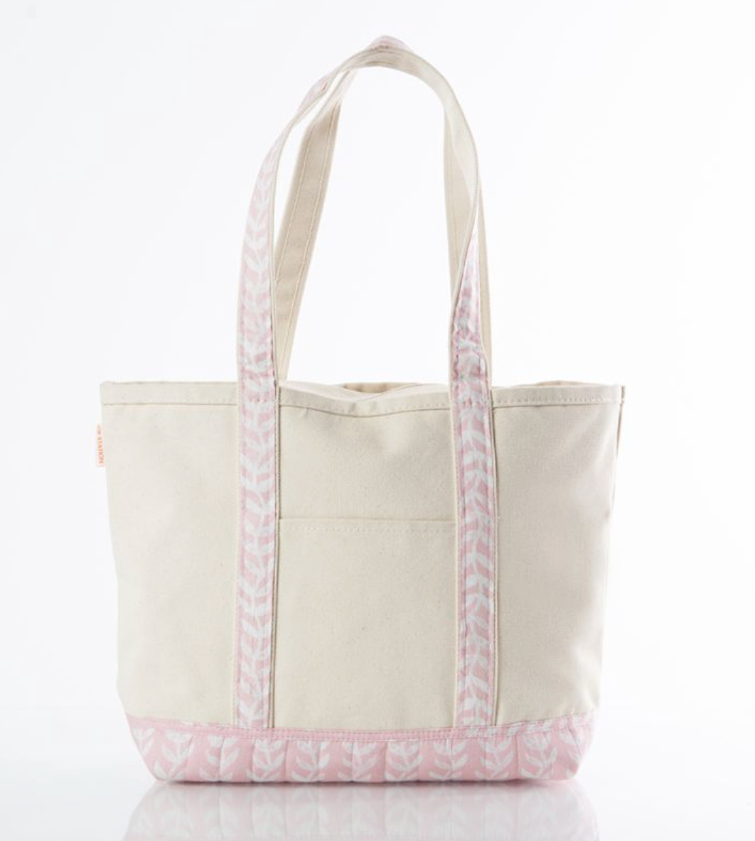 Pink Block Print Classic Tote
