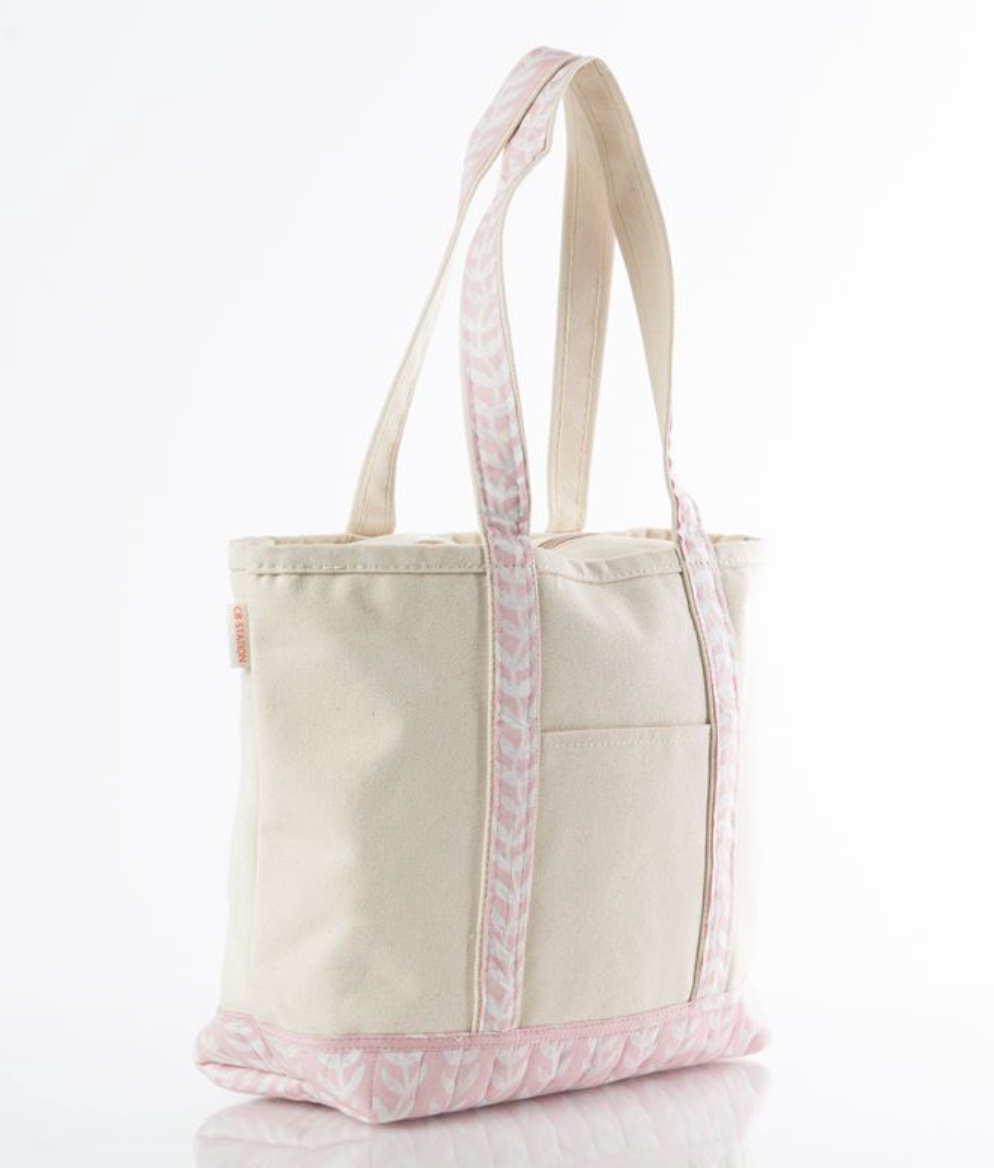 Pink Block Print Classic Tote