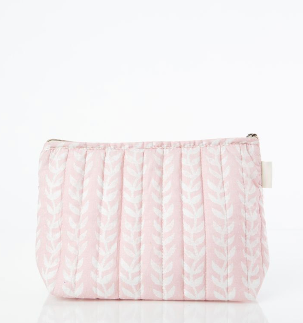 Pink Block Print Clutch