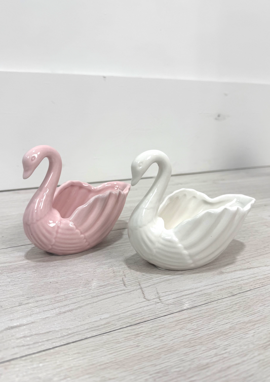 Swan Ring Holder White