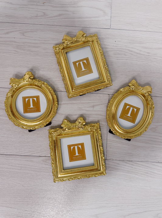 Gold Mini Frame w/ Bow - Clothe Boutique