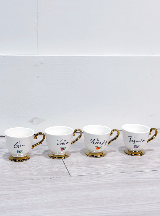 Teacup Shot Glass Set of 4