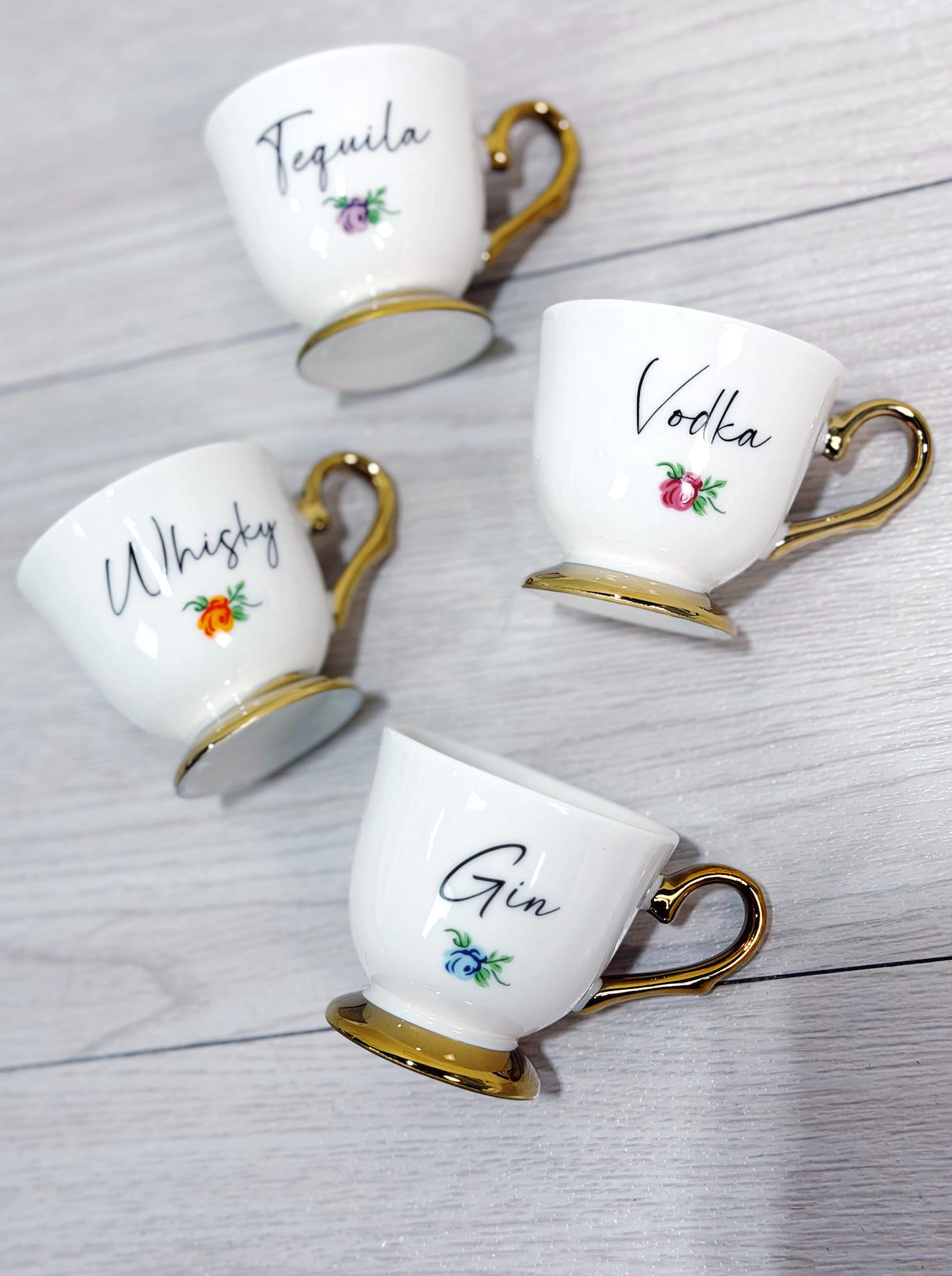 Teacup Shot Glass Set of 4