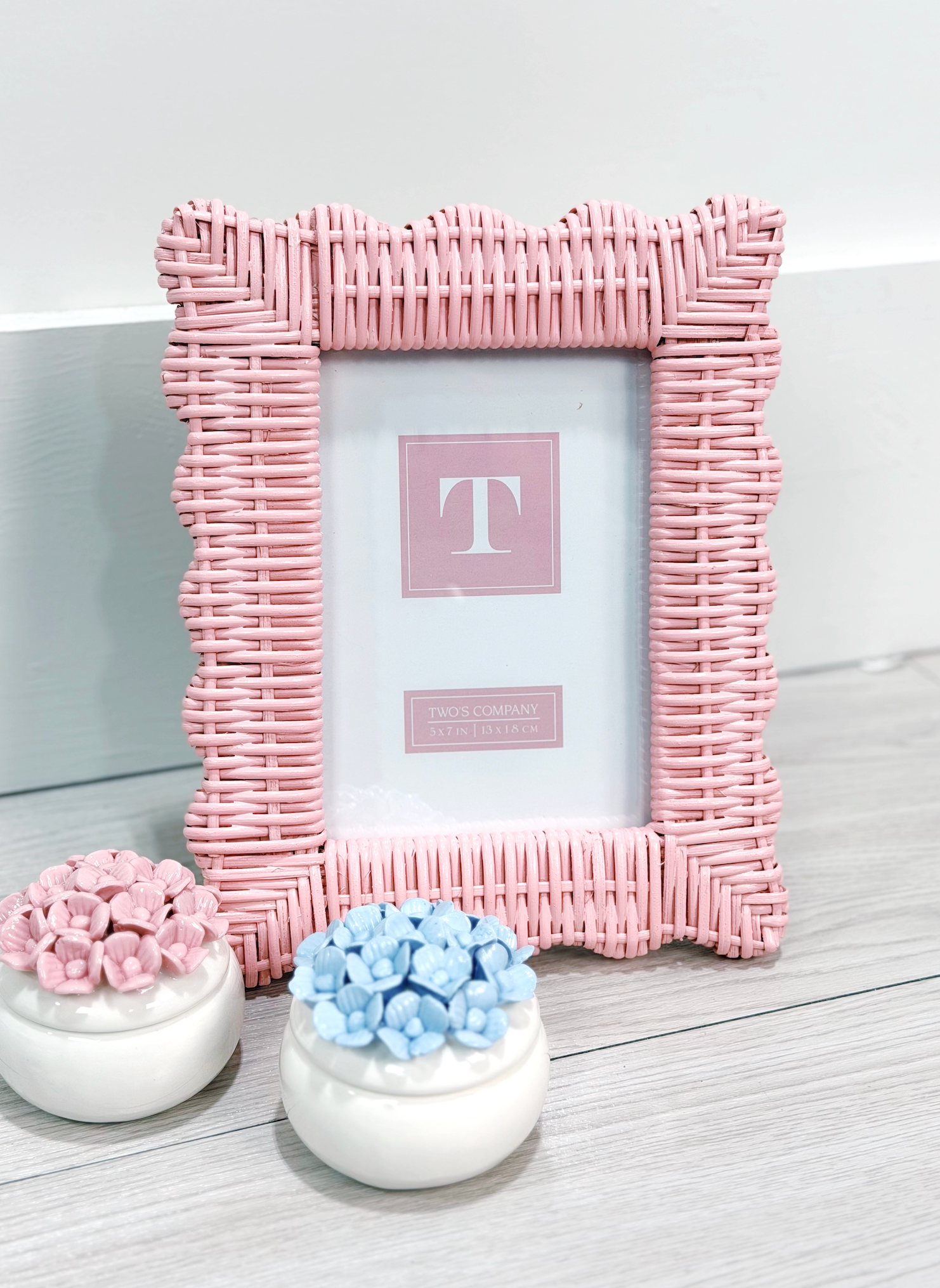 Hydrangea Trinket Box Blue - Clothe Boutique