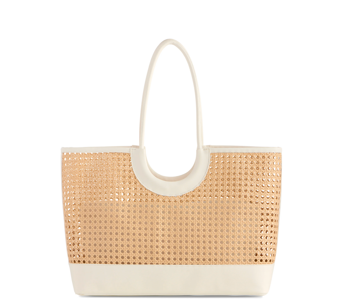 Lyra Woven Tote White - Clothe Boutique