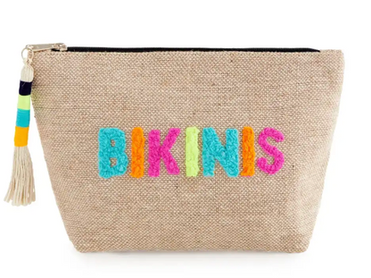 Bikinis Zip Pouch Natural - Clothe Boutique