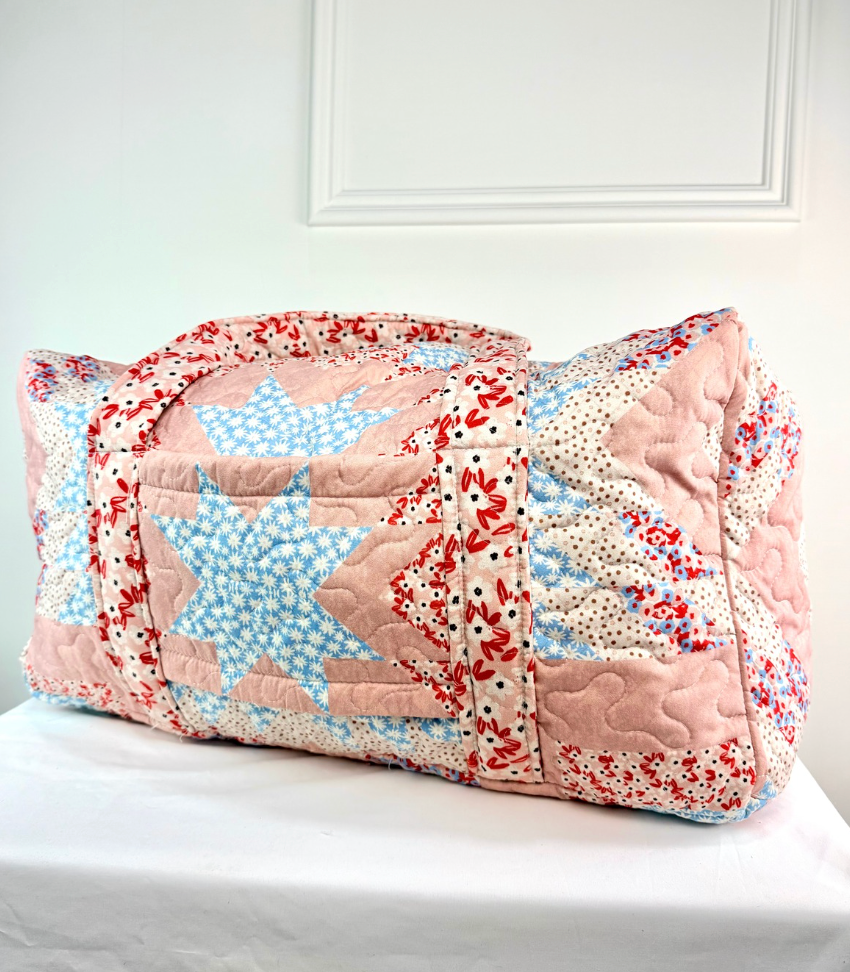 Adeline Rose Patchwork Quilted Duffle Bag - Clothe Boutique
