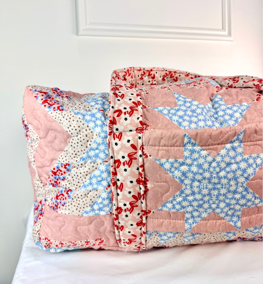 Adeline Rose Patchwork Quilted Duffle Bag - Clothe Boutique