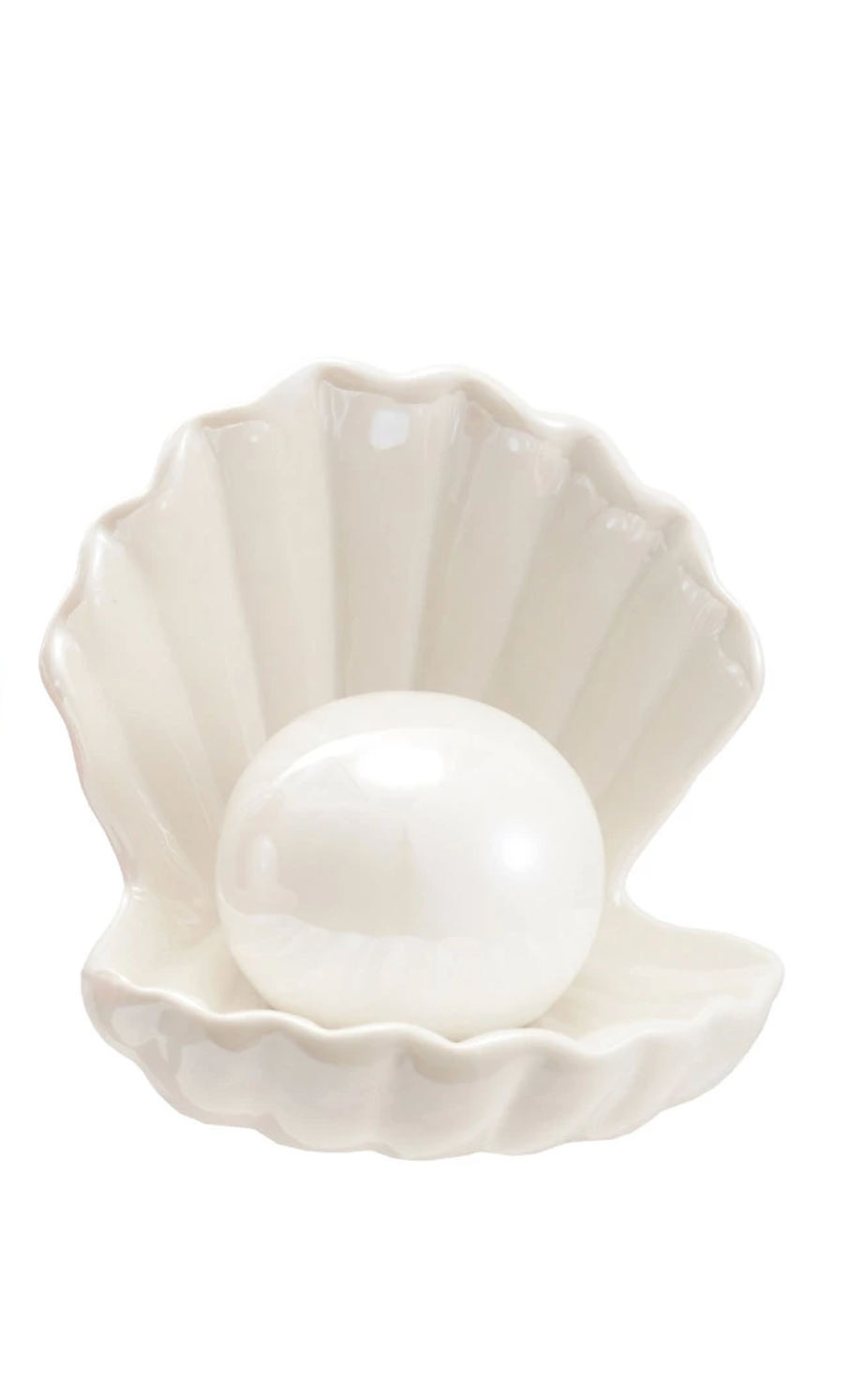 Seashell W/ LED Pearl White
