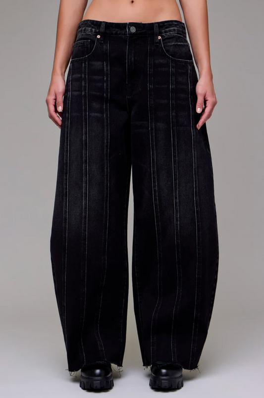 Sammie Black Vintage Barrel Jeans - Clothe Boutique