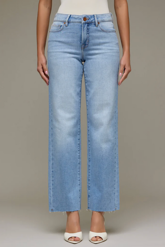 Ella Classic Straight Jeans Medium Light - Clothe Boutique