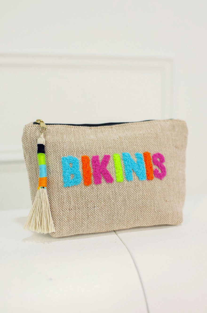 Bikinis Zip Pouch Natural