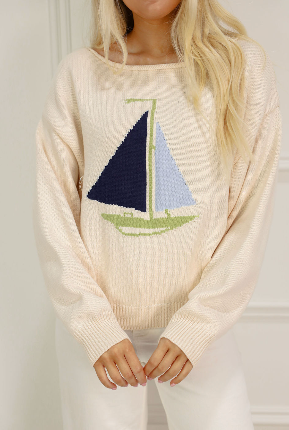 Sail the Coast Sweater White