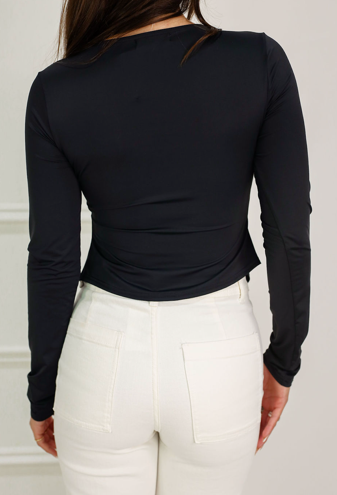 Black Stone Ring Butterfly Top - Clothe Boutique