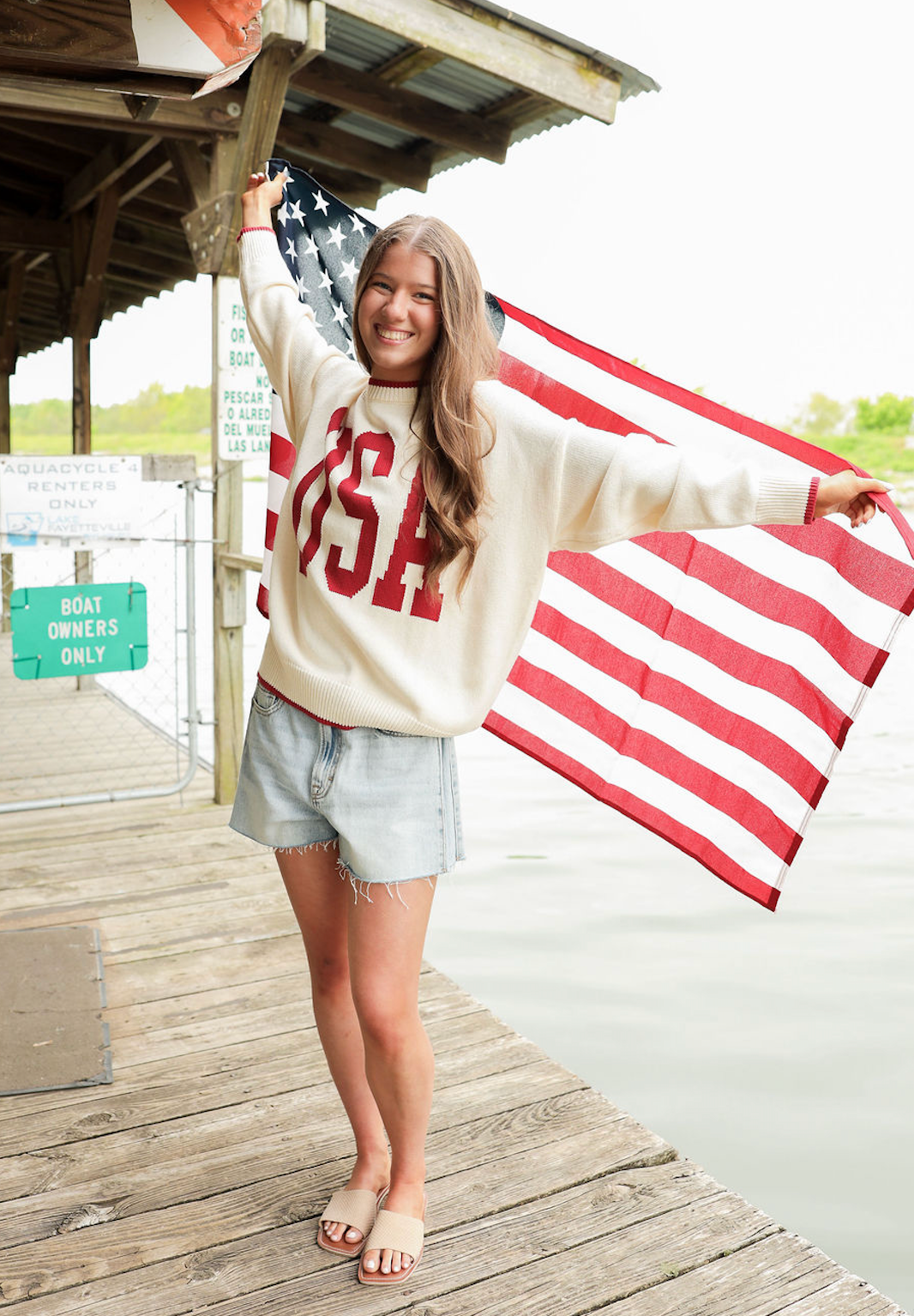USA Oversize Crewneck