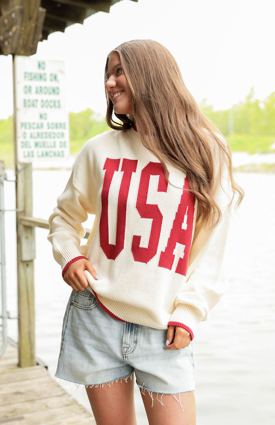 USA Oversize Crewneck