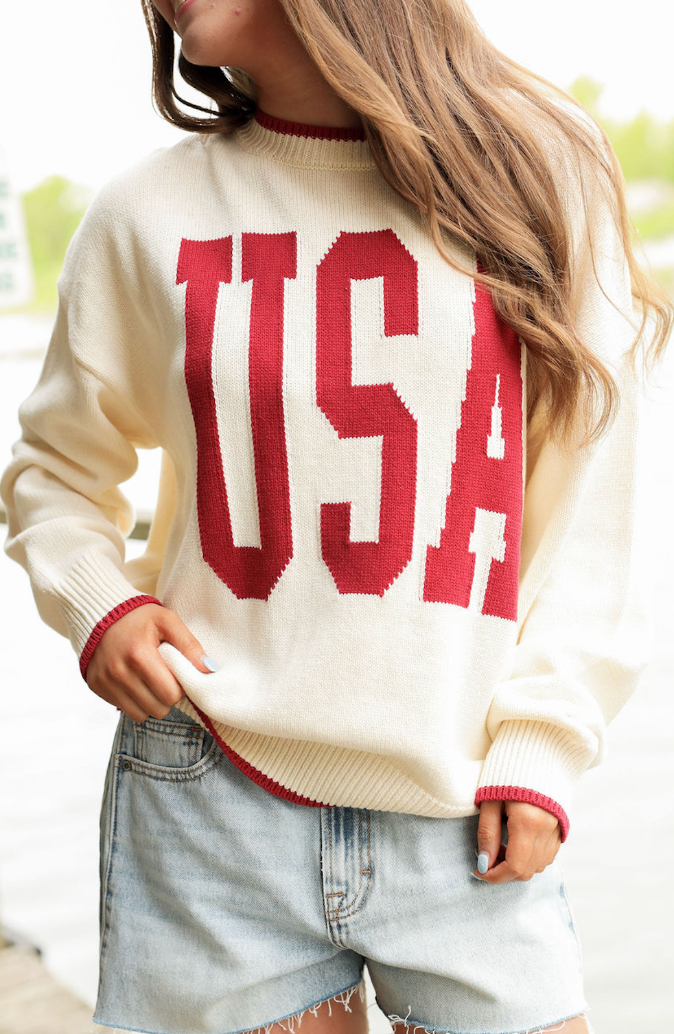 USA Oversize Crewneck