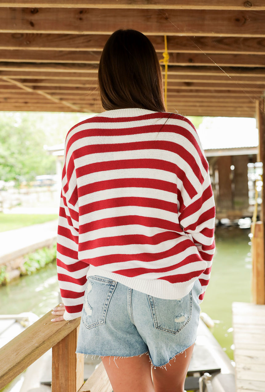 American Flag Knit Crewneck