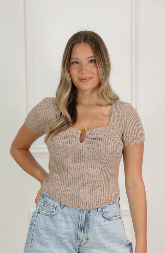 Loop Stone Knit Top
