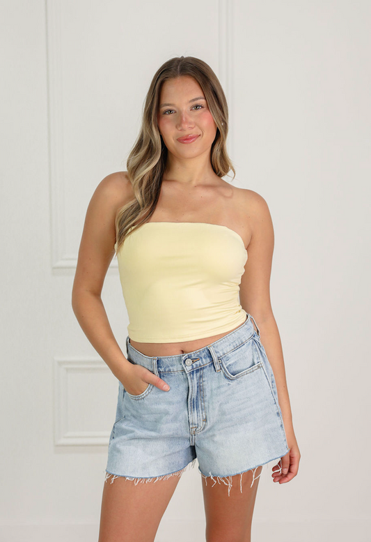 Butter Yellow Tube Top
