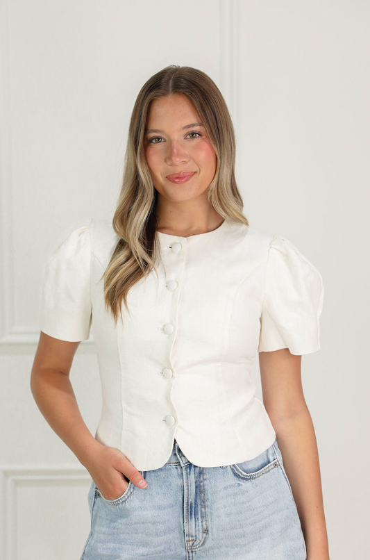 Sofia Button Up Top