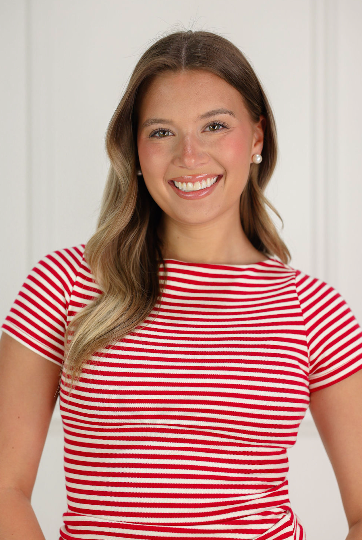 Wendy Stripe Shirt Red/Cream