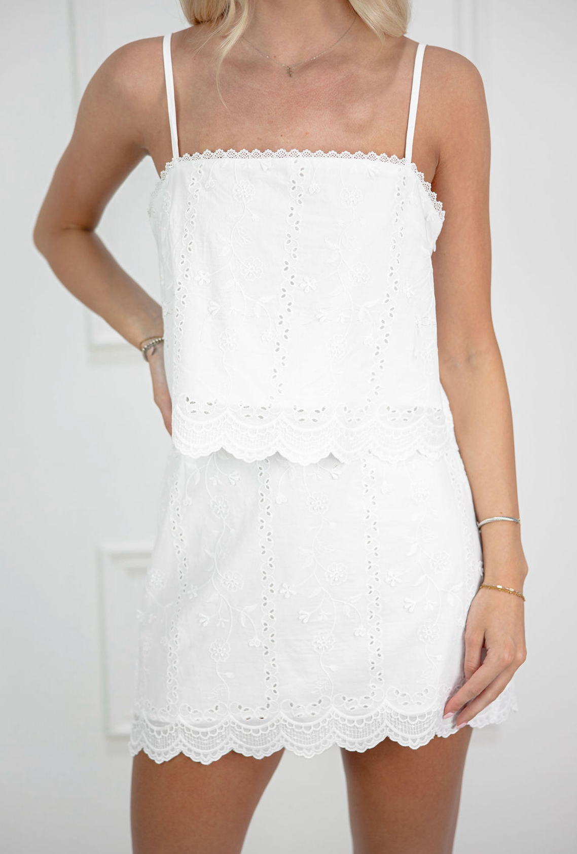 Scallop Hem Top & Skirt Set of 2