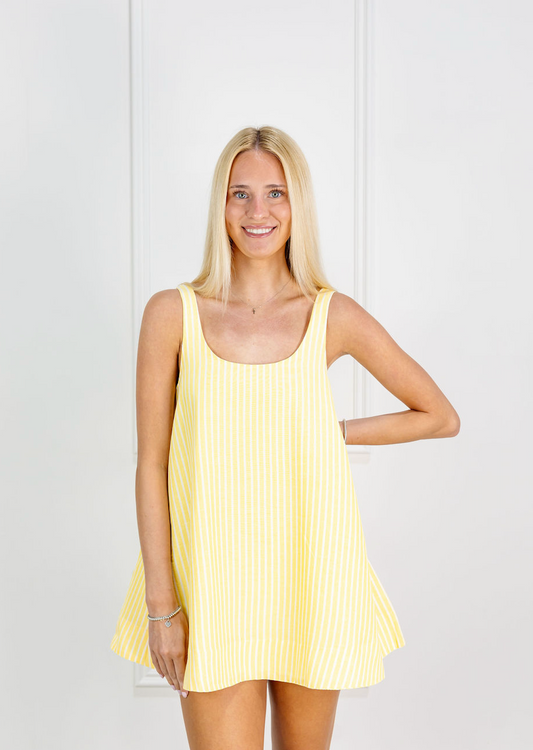 Butter Yellow Shift Dress