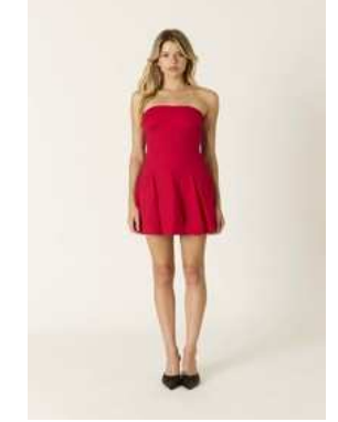 Andi Red Strapless Dress
