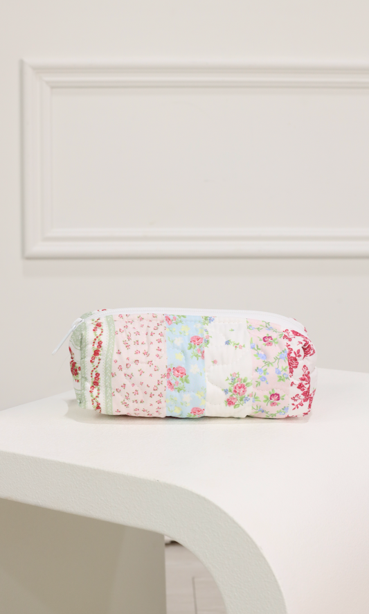 Patchwork Stripe Quilted Small Tools Bag