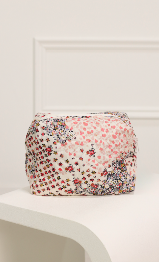 Winchester Rose Quilted Makeup Bag L