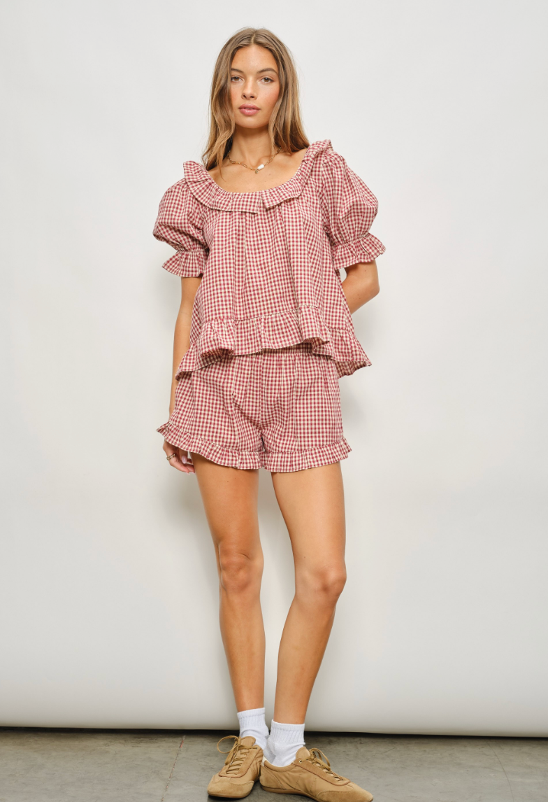 Kora Frill Ruffle Top & Shorts Set of 2