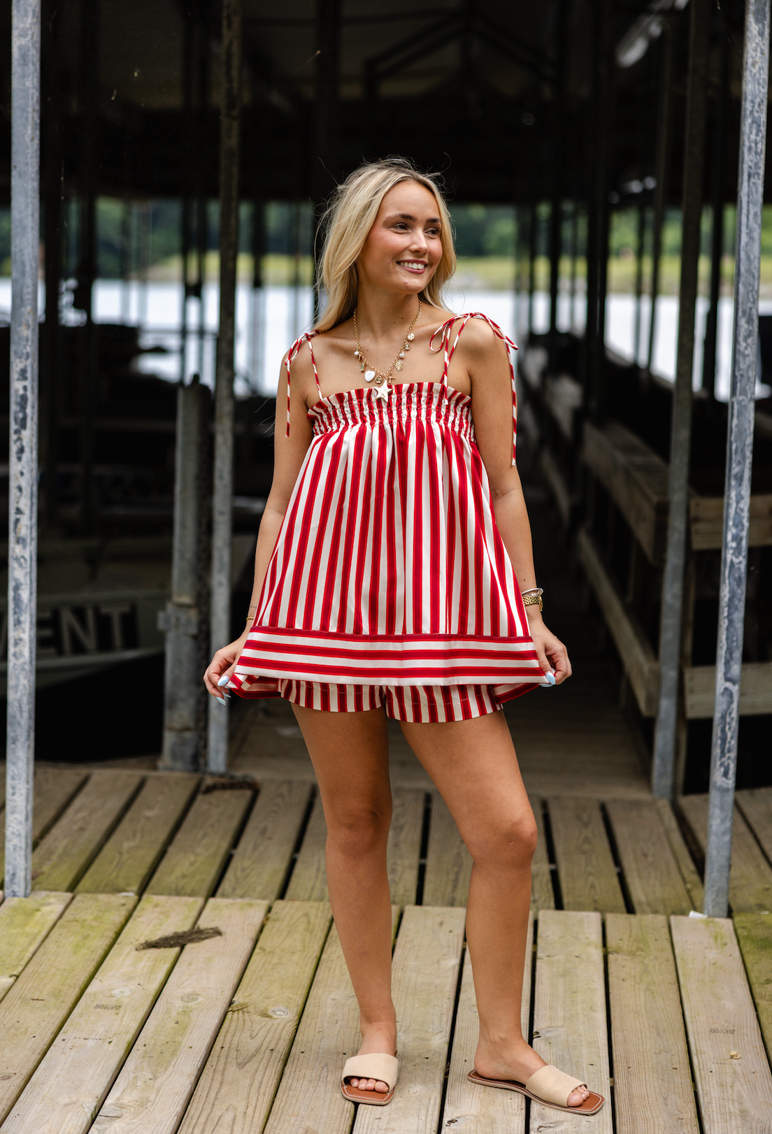 Juni Stripe Top & Shorts Set of 2