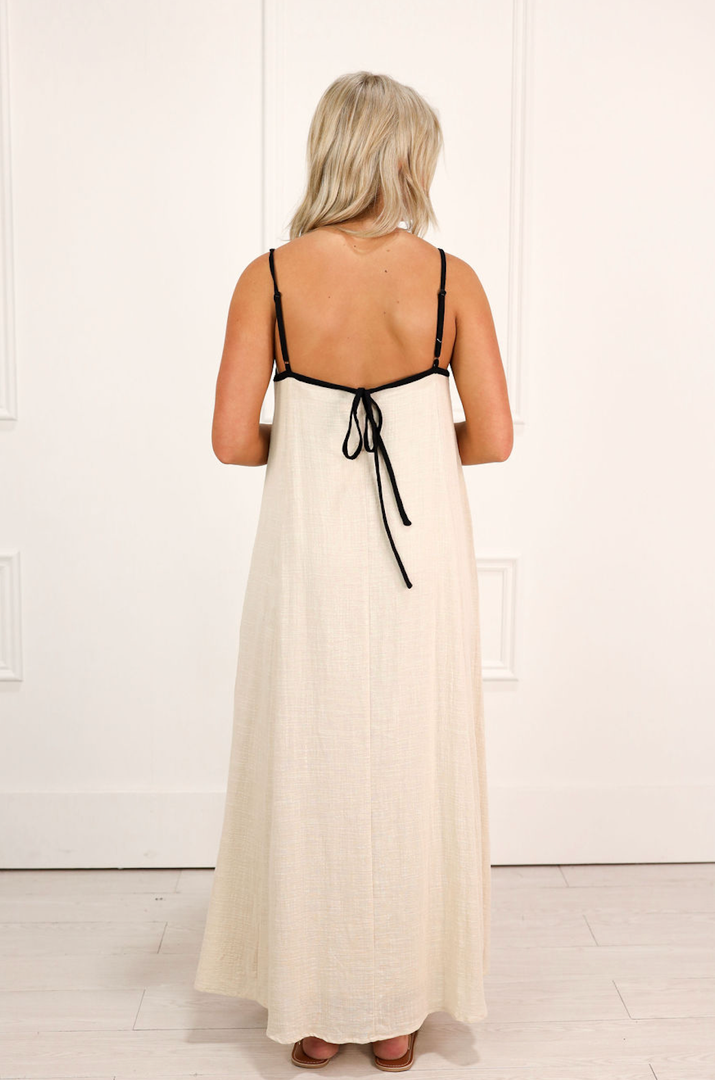 Jodie Khaki/Black Maxi Dress