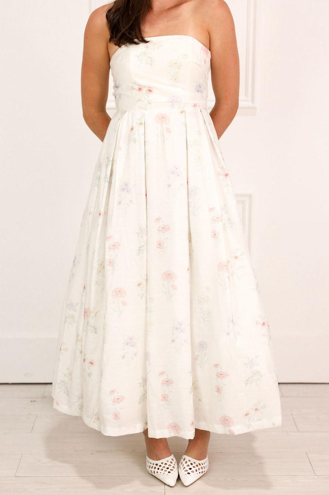 Soft Florals Tube Top Dress
