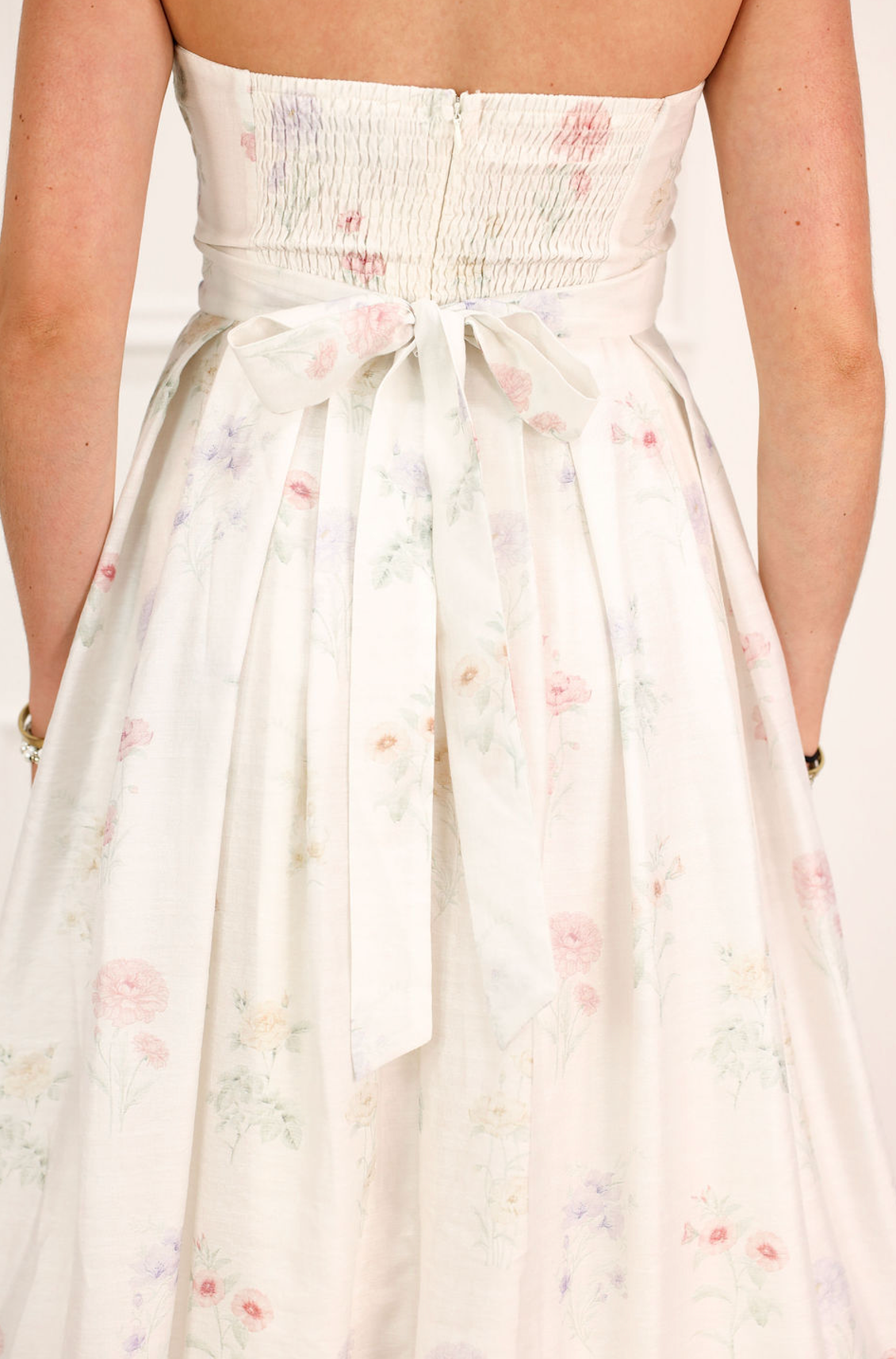 Soft Florals Tube Top Dress