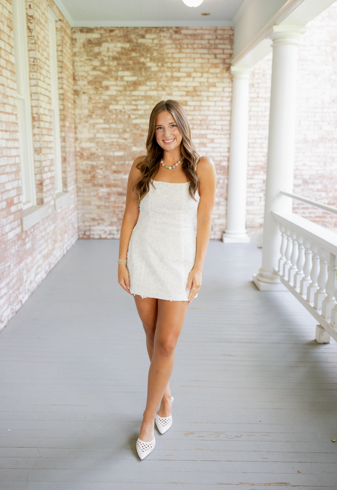 Camilla White Eyelet Dress
