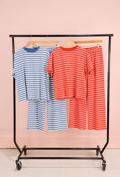 Double Striped Pants Red/Pink