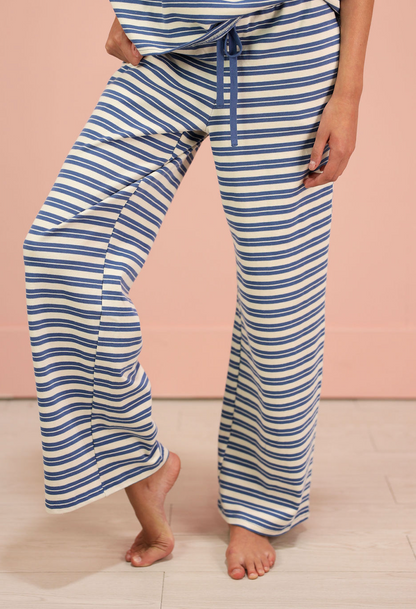 Double Striped Pants Blue/White