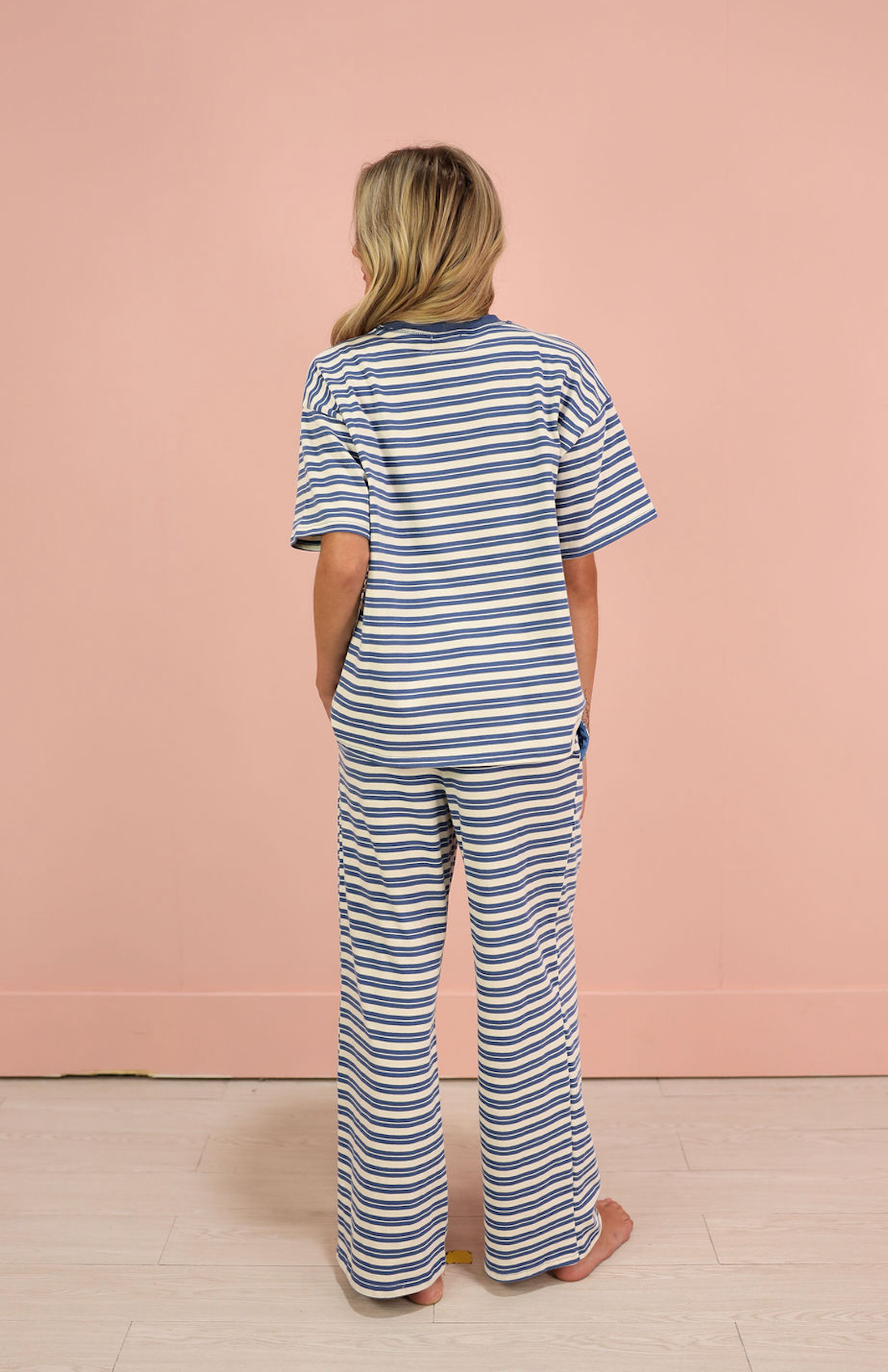 Double Striped Pants Blue/White